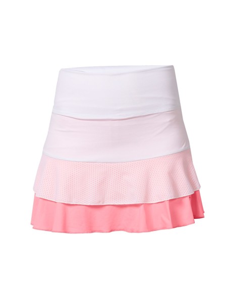 Falda Black Crown Marta Marrero 02 Arucas Blanco/Coral | Ofertas de pádel